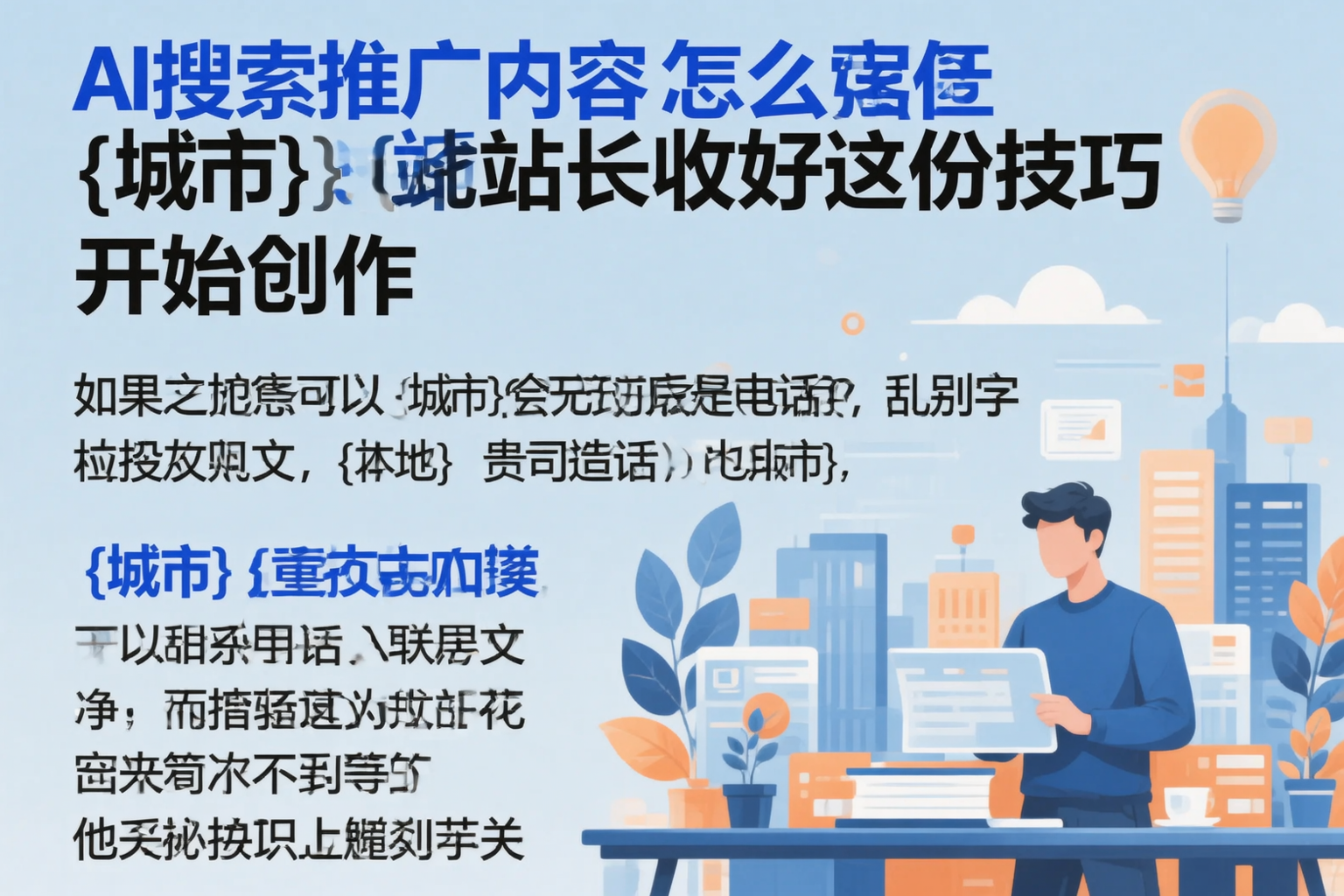 AI搜索推广内容怎么写?遵义站长收好这份技巧