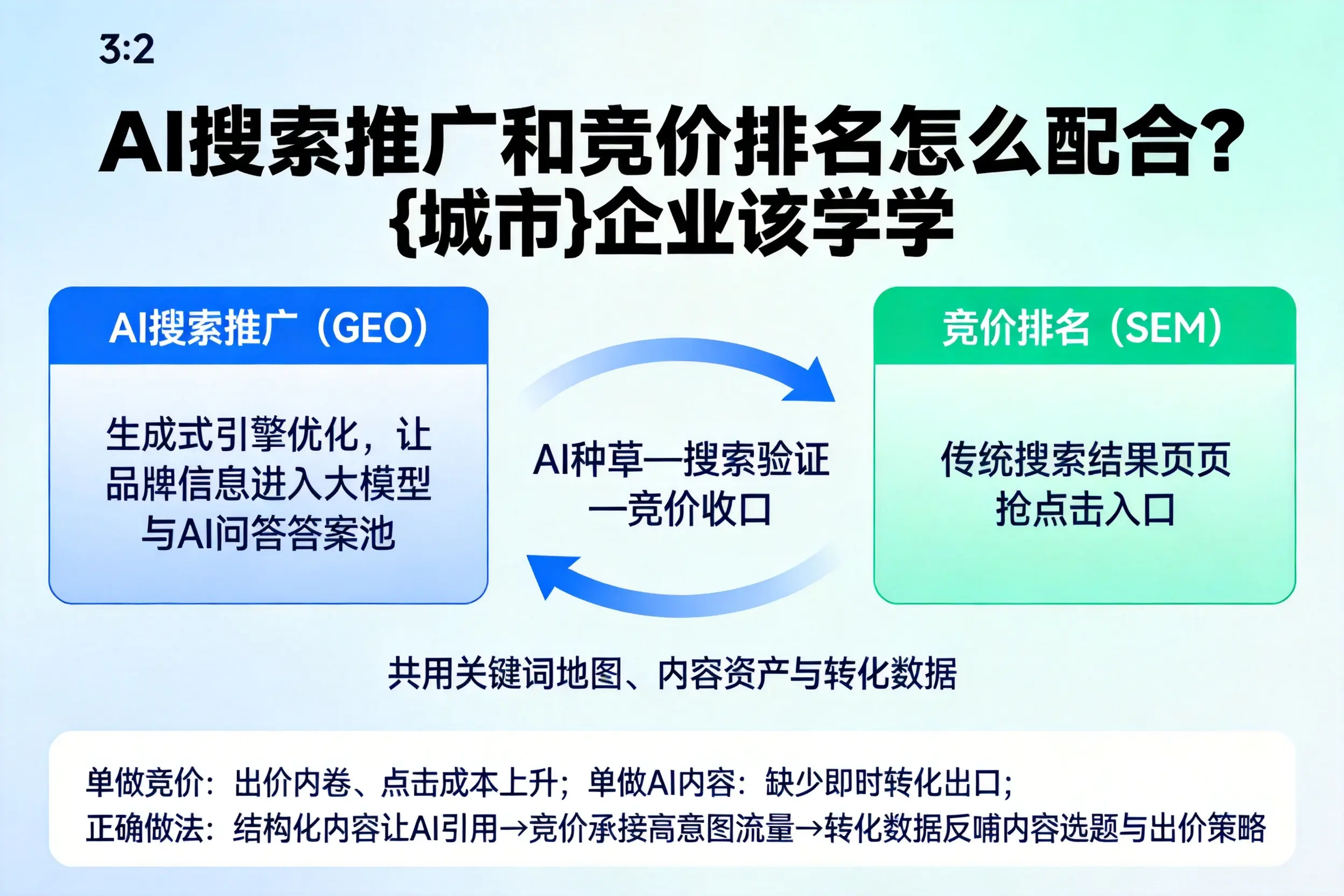 AI搜索推广和竞价排名怎么配合？遵义企业该学学
