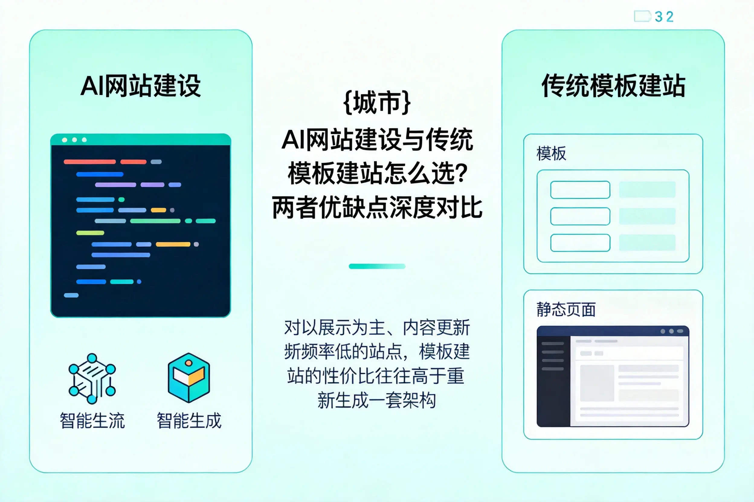 遵义AI网站建设与传统模板建站怎么选?两者优缺点深度对比