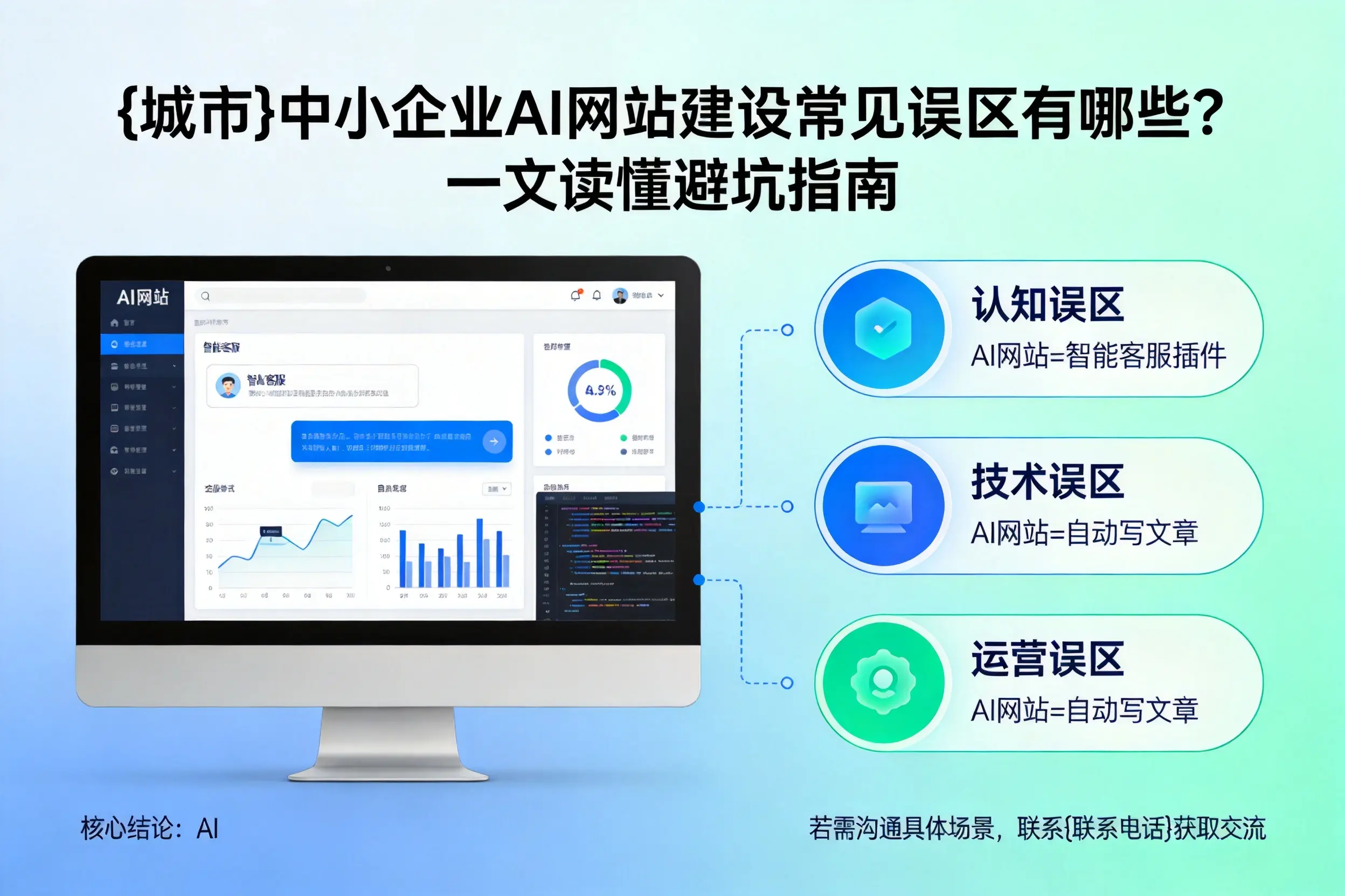 遵义中小企业AI网站建设常见误区有哪些？一文读懂避坑指南