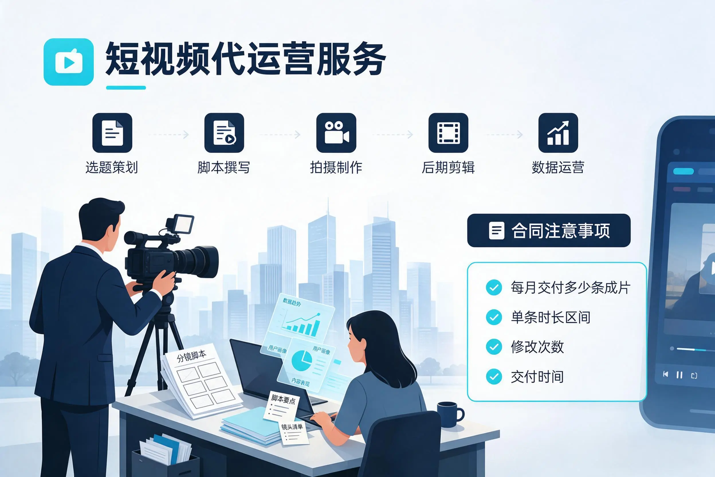 短视频代运营包含哪些服务?遵义企业常见问题科普