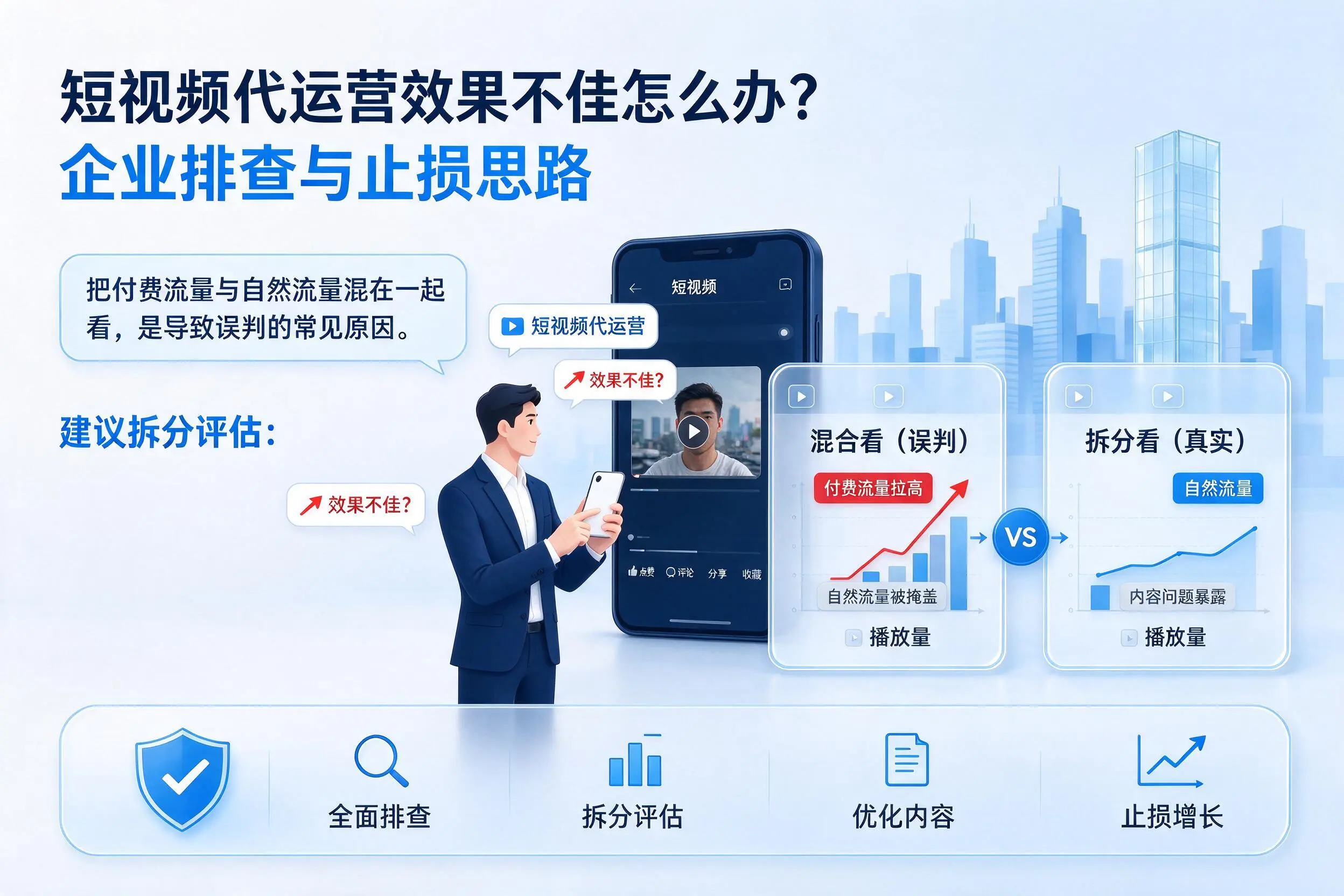 短视频代运营效果不佳怎么办?遵义企业排查与止损思路