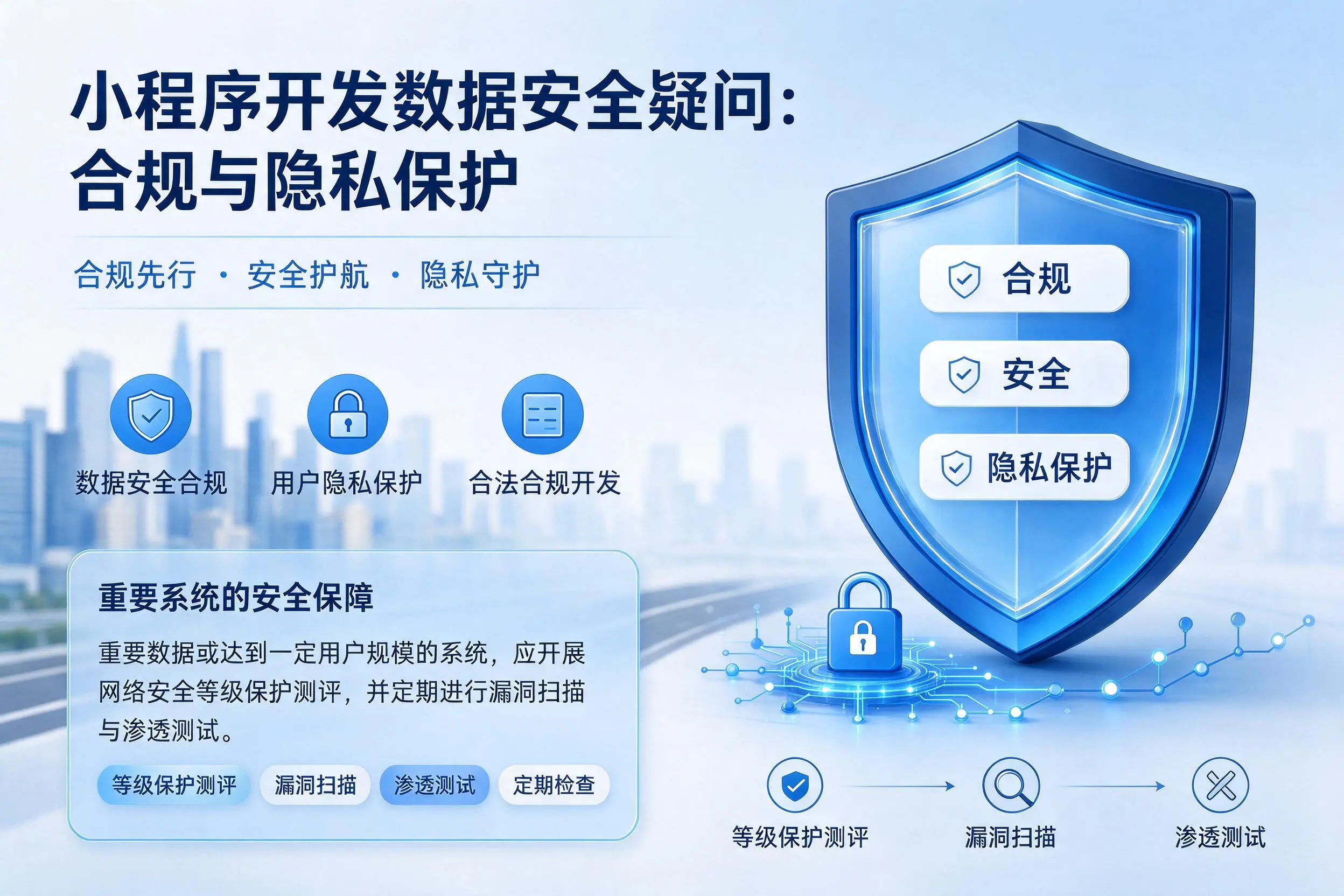 遵义小程序开发数据安全疑问:合规与隐私保护