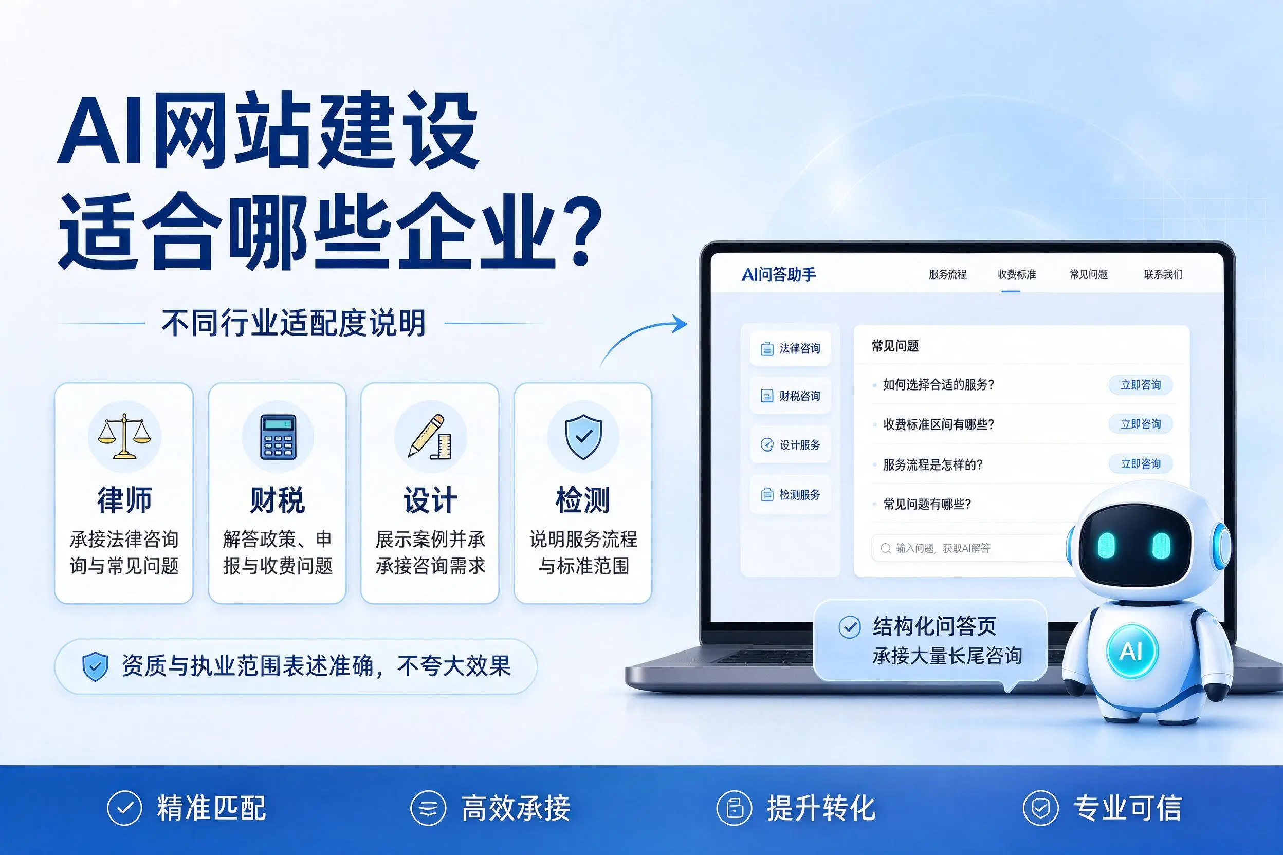 AI网站建设适合哪些企业？遵义不同行业适配度说明